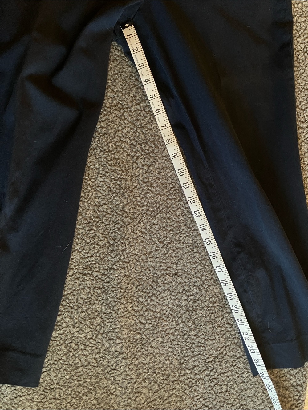 J. Crew Cameron slim cropped pant in navy bi-stretch cotton blend | Size 14 - Picture 7 of 7
